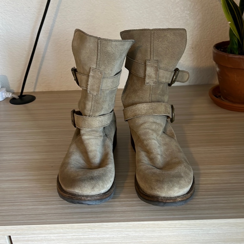 Fiorentini + Baker Eternity Suede Two Buckle Boots